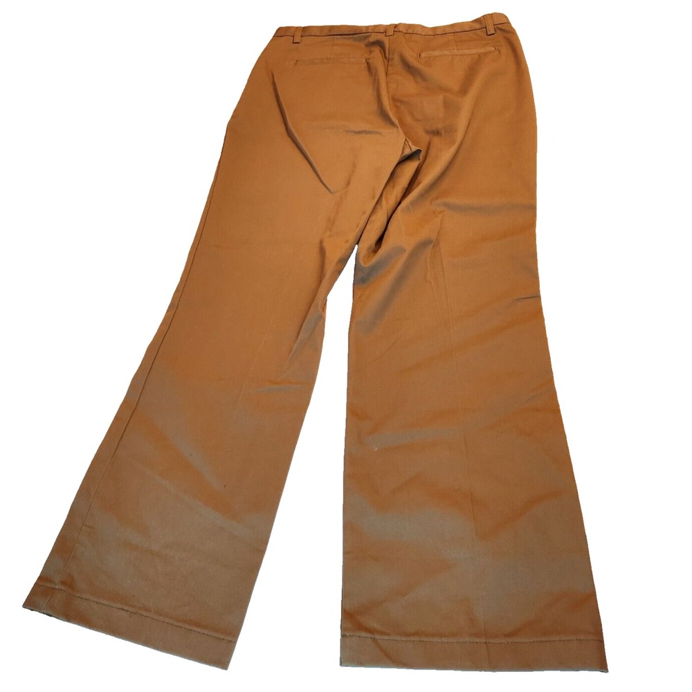 NWT Lands' End Twill Chino Khaki Pants Womens Fit 3 Size 12 Tan Straight Leg New - Picture 3 of 16